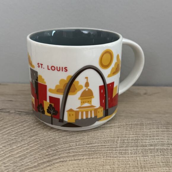 Starbucks Mug St. Louis 2015 You Are Here Collection Coffee 14 oz Collectors Cup - Picture 1 of 7